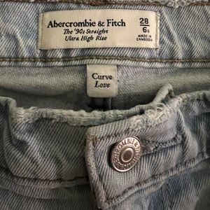 Abercrombie & Fitch the 90s straight ultra high rise CURVE LOVE
